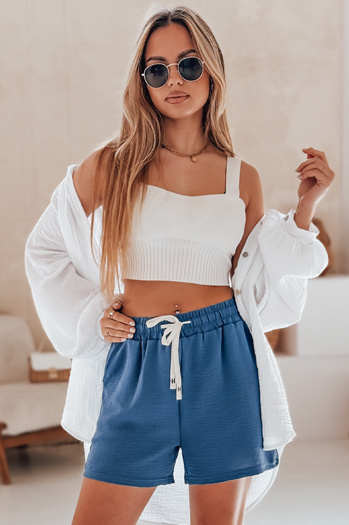 Női rövidnadrág HOT VIBE kék Dstreet SY0440