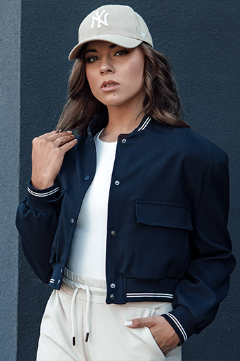 Kurtka bomberka damska CHOMP granatowa Dstreet TY4477