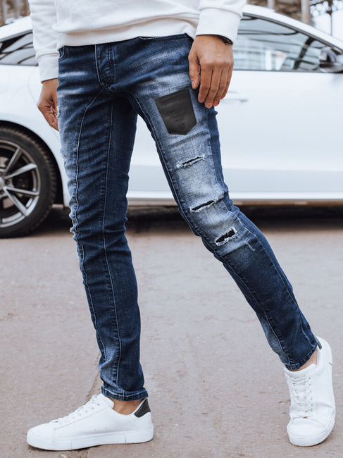 Spodnie męskie jeansowe niebieskie Dstreet UX4296