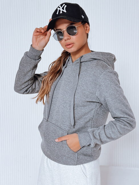 Női kapucnis pulóver BASIC Szín Antracit DSTREET BY0172