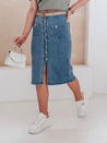 Denim midi szoknya GUZIKOVA kék Dstreet CY0509