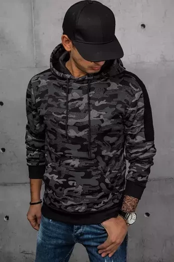 Férfi kapucnis pulóver Szín Fekete DSTREET BX5546