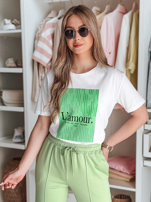 Női póló LAMOUR fehér Dstreet RY2586