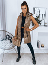 Női mellény MADANA camel színben Dstreet TY2979
