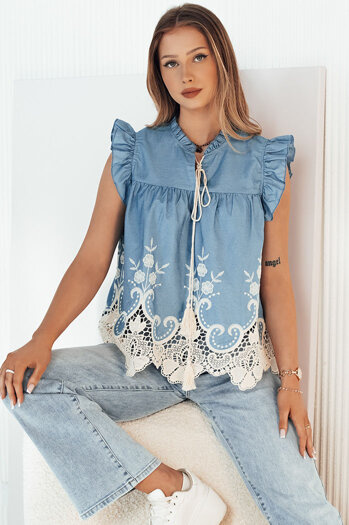 Női blúz FATRELA kék Dstreet RY2452 RY2452