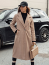 Női oversize MANTOVA hosszú camel kabát Dstreet NY0739