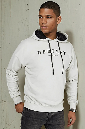 Férfi mintás pulóver Szín Szürke DSTREET BX5679