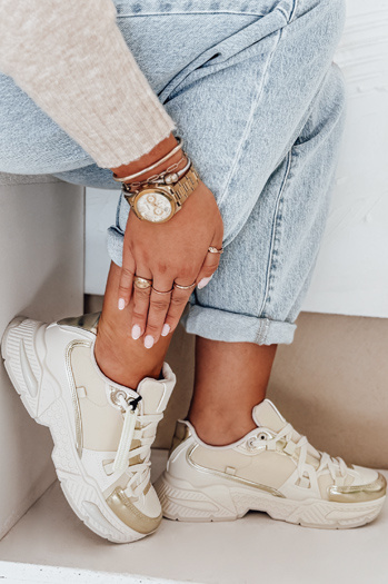 Női bézs színű tornacipő Dstreet ZY1016