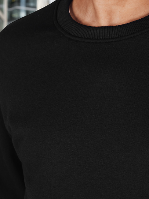 Férfi fekete pulóver Dstreet BX5915