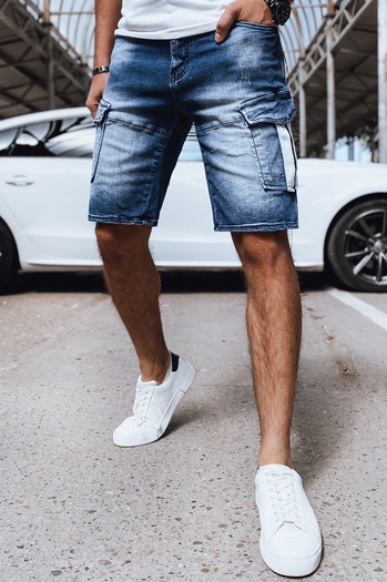 Férfi farmer rövidnadrág kék Dstreet SX2162