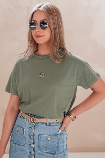 Női FLORTA póló sötétzöld Dstreet RY2556