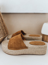 Női SUMMERRY camel flip-flopok Dstreet ZY0986