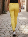 Női szabadidőnadrág FITS sárga színben Dstreet UY0580z