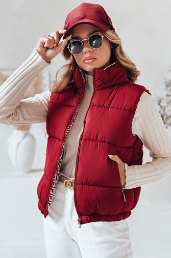 URBANELLE női steppelt mellény gesztenyebarna Dstreet TY4972