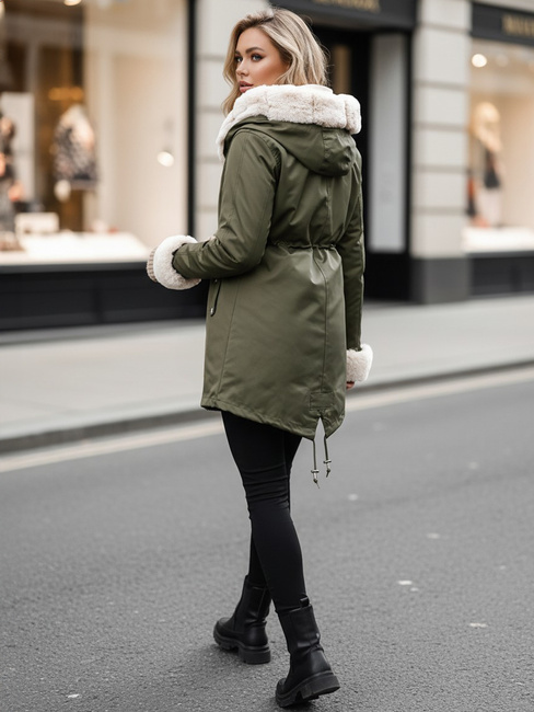 Női téli parka dzseki ARCTIC zöld Dstreet TY4782z