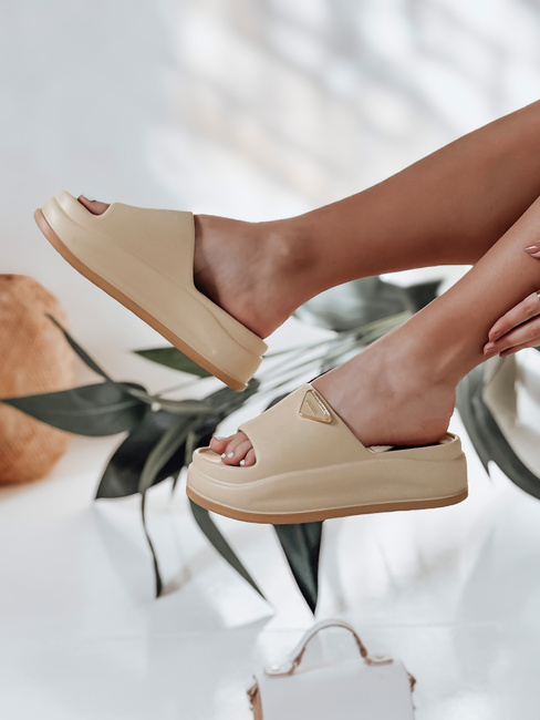 Női platform flip-flop SUN STEPS khaki Dstreet ZY0847 ZY0847