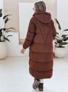 Női téli hosszú steppelt kabát COZYSEASON barna Dstreet TY4954