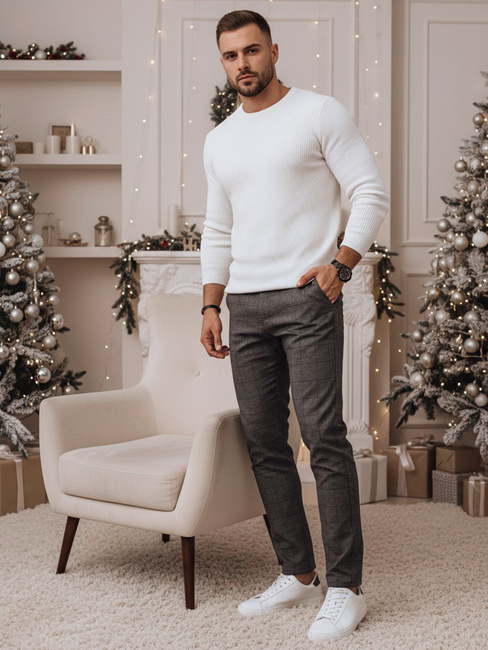 Férfi alkalmi sötétszürke nadrág Dstreet UX4400z