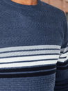 Férfi csíkos kék pulóver Dstreet WX2325