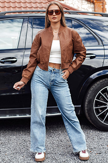 Női JEANFLOW baggy farmer nadrág világoskék Dstreet UY2227