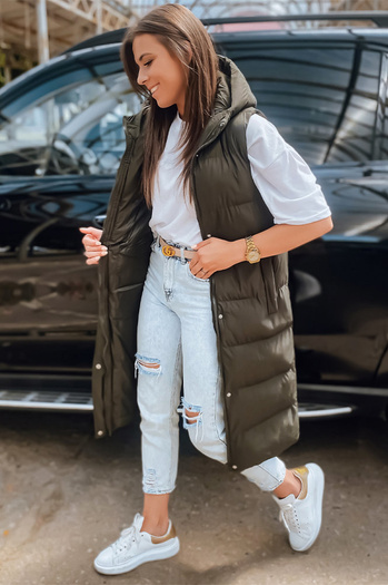 Női steppelt mellény ELLA Szín Zöld DSTREET TY3032