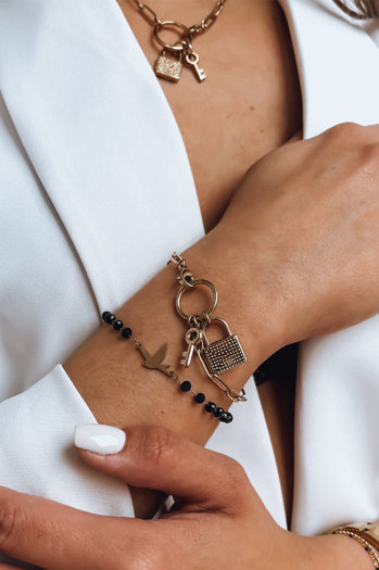 Női karkötő PALOMA Szín Fekete DSTREET LY0093