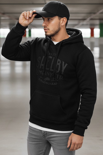 Férfi szigetelt kapucnis melegítőfelső fekete Dstreet BX5920