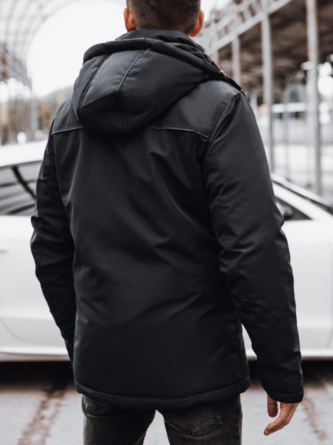 Férfi télikabát fekete Dstreet TX4599
