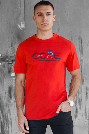 Férfi nyomtatott narancssárga póló Dstreet RX5420