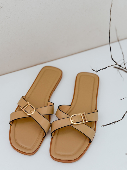 Női flip-flopok BELICCA khaki Dstreet ZY0979
