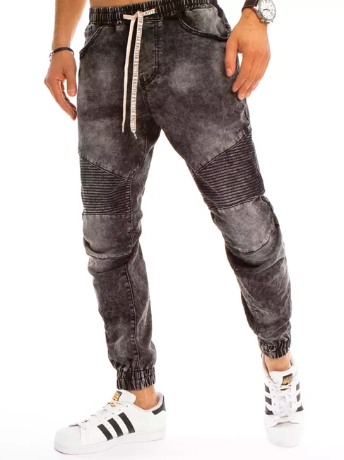 Sötétszürke férfi jogger farmernadrág Dstreet UX3225