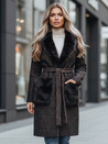 Női szőrme kabát barna Dstreet TY5229z