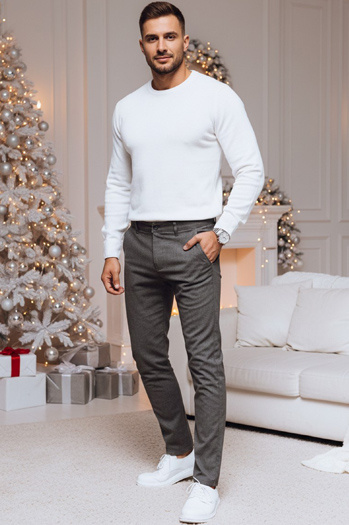 Férfi sötétszürke chinos nadrág Dstreet UX4388z