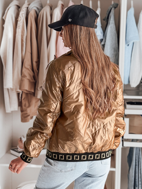 Női steppelt bomber dzseki GLAMCIX bézs Dstreet TY4784
