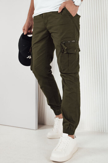 Férfi oldalzsebes nadrág Szín Zöld DSTREET UX4178