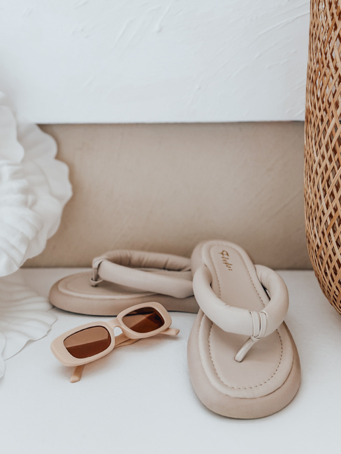 Női EASYDAY flip-flopok bézs Dstreet ZY0992