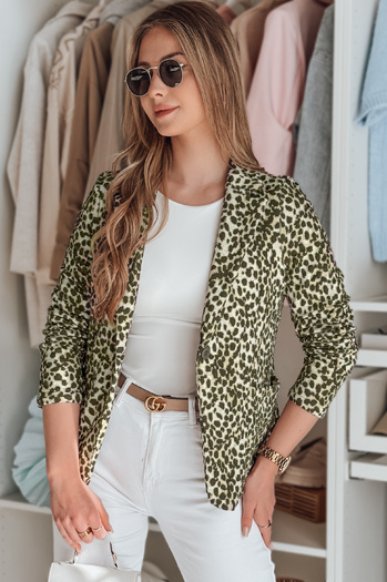 Női derekú kabát MARABELL zöld Dstreet PY0129