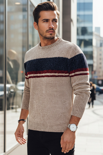 Férfi barna pulóver Dstreet WX2243z