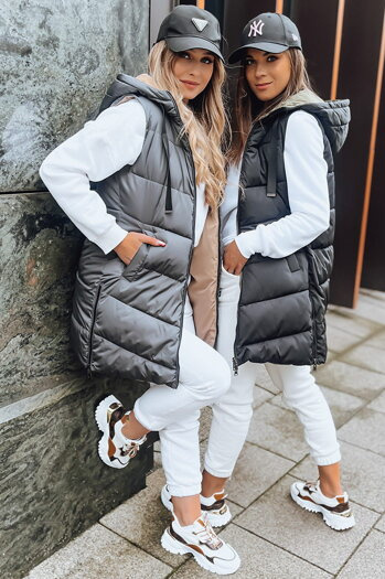 Női kétoldalas mellény ONADE Szín Sötétszürke DSTREET TY3725