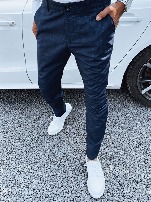 Férfi sötétkék chino nadrág Dstreet UX4393