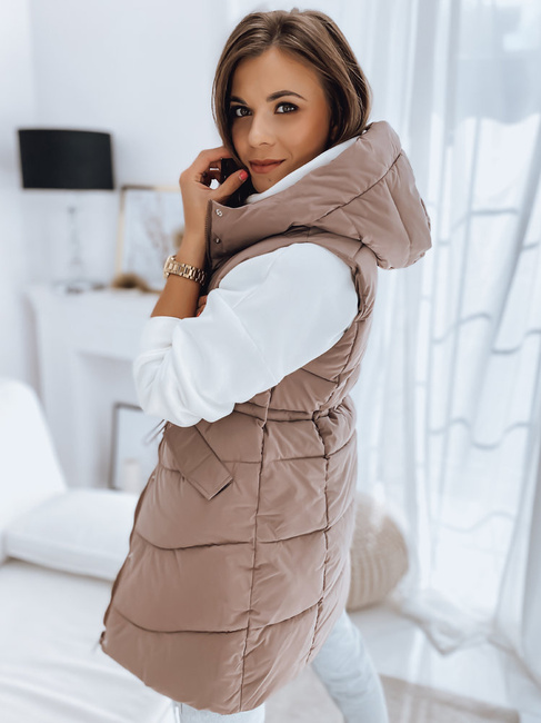 Női steppelt mellény GAMIS rózsaszín Dstreet TY3292