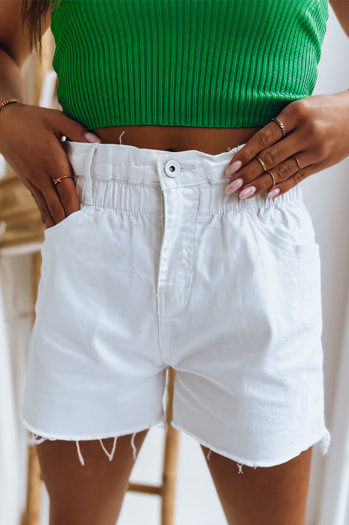 Női farmer rövidnadrág CHLOE Szín Fehér DSTREET SY0296