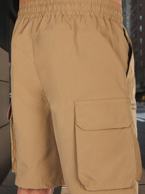 Férfi szövet harci rövidnadrág khaki Dstreet SX2507
