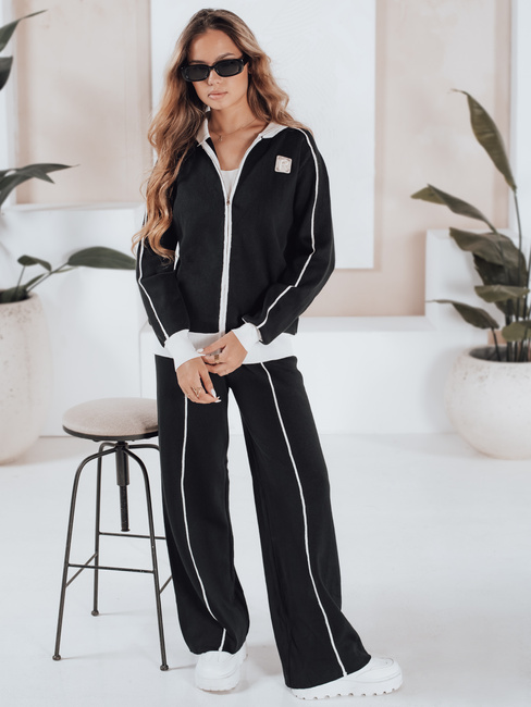 Női sportos szett MISSVIBES fekete Dstreet AY1155