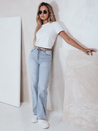 Női magas derekú, széles szárú farmer világoskék Dstreet UY2786