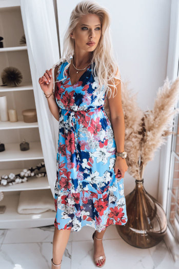 Nyári női ruhá MADAM Szín Kék DSTREET EY1811z