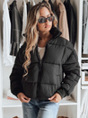 Női téli rövid, steppelt kabát VIBEGIRL fekete Dstreet TY4948