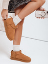 Női platform hó csizma camel Dstreet ZY1074 ZY1074