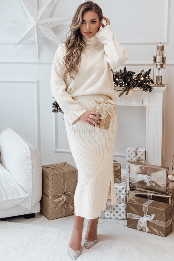 Női kötött szett DELIGHT ecru Dstreet AY1117 Dstreet AY1117