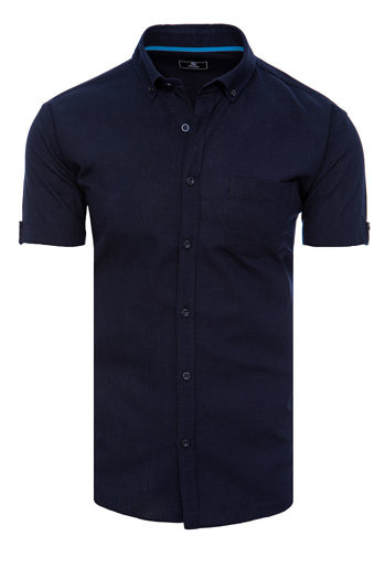 Férfi rövid ujjú ing Szín Gránátkék DSTREET KX0983